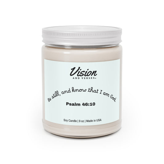 Psalm 46:10 | Scripture Scented Soy Candle (9oz)