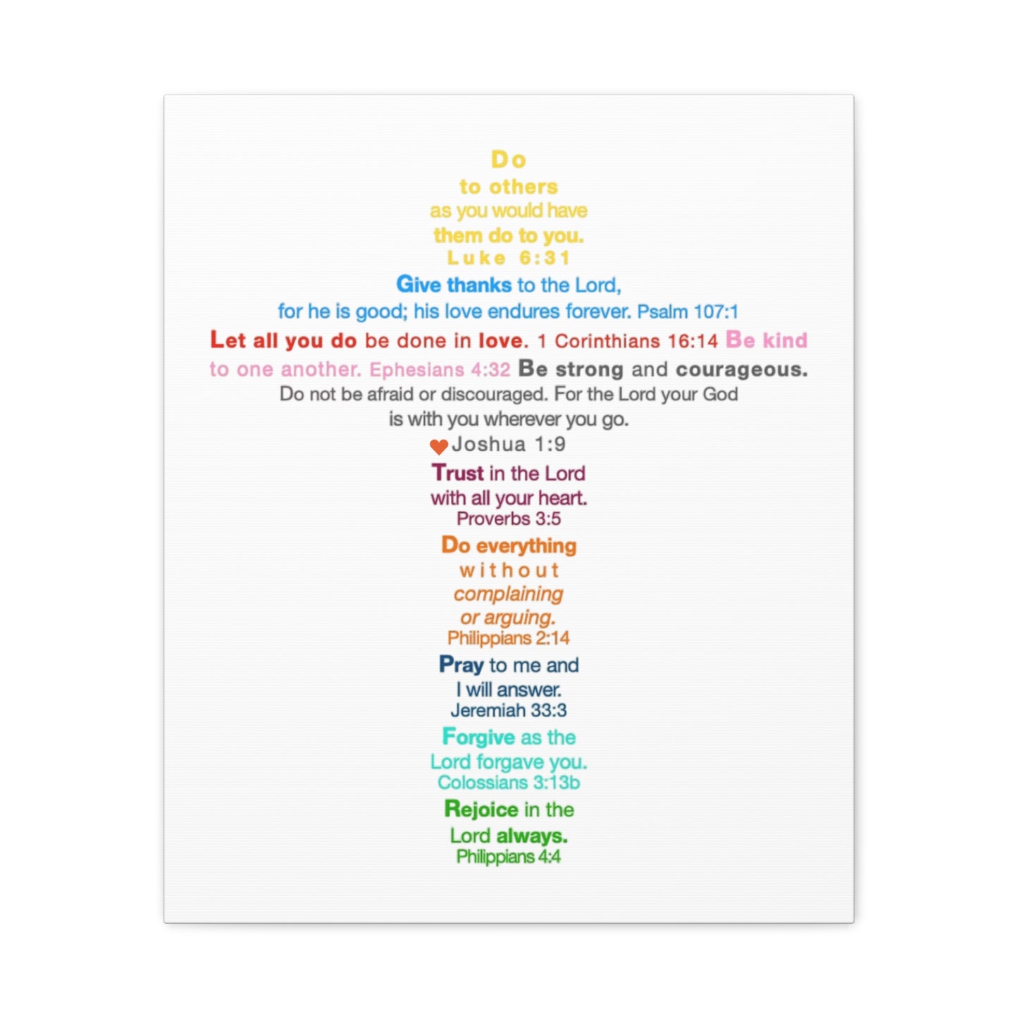 The Kids Cross - Unframed Canvas Wall Art