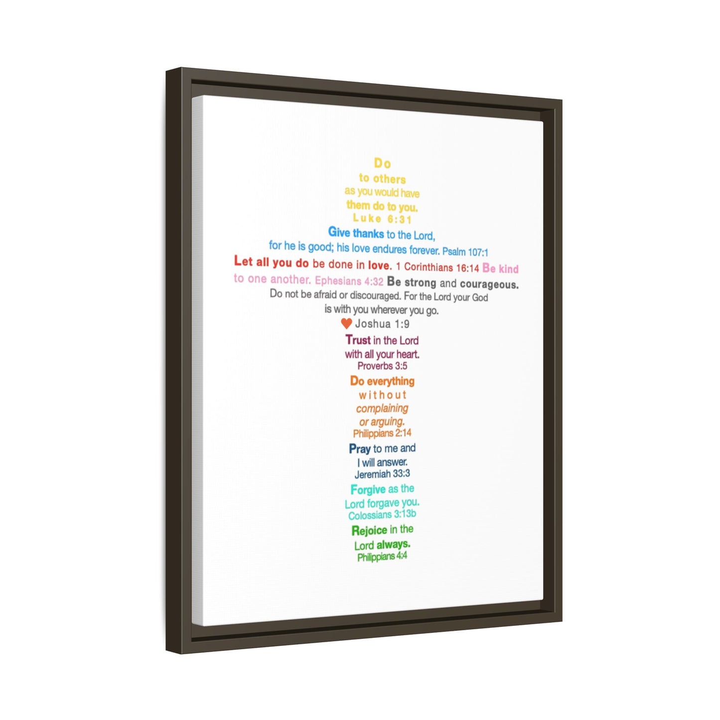The Kids Cross - Framed Canvas Wall Art