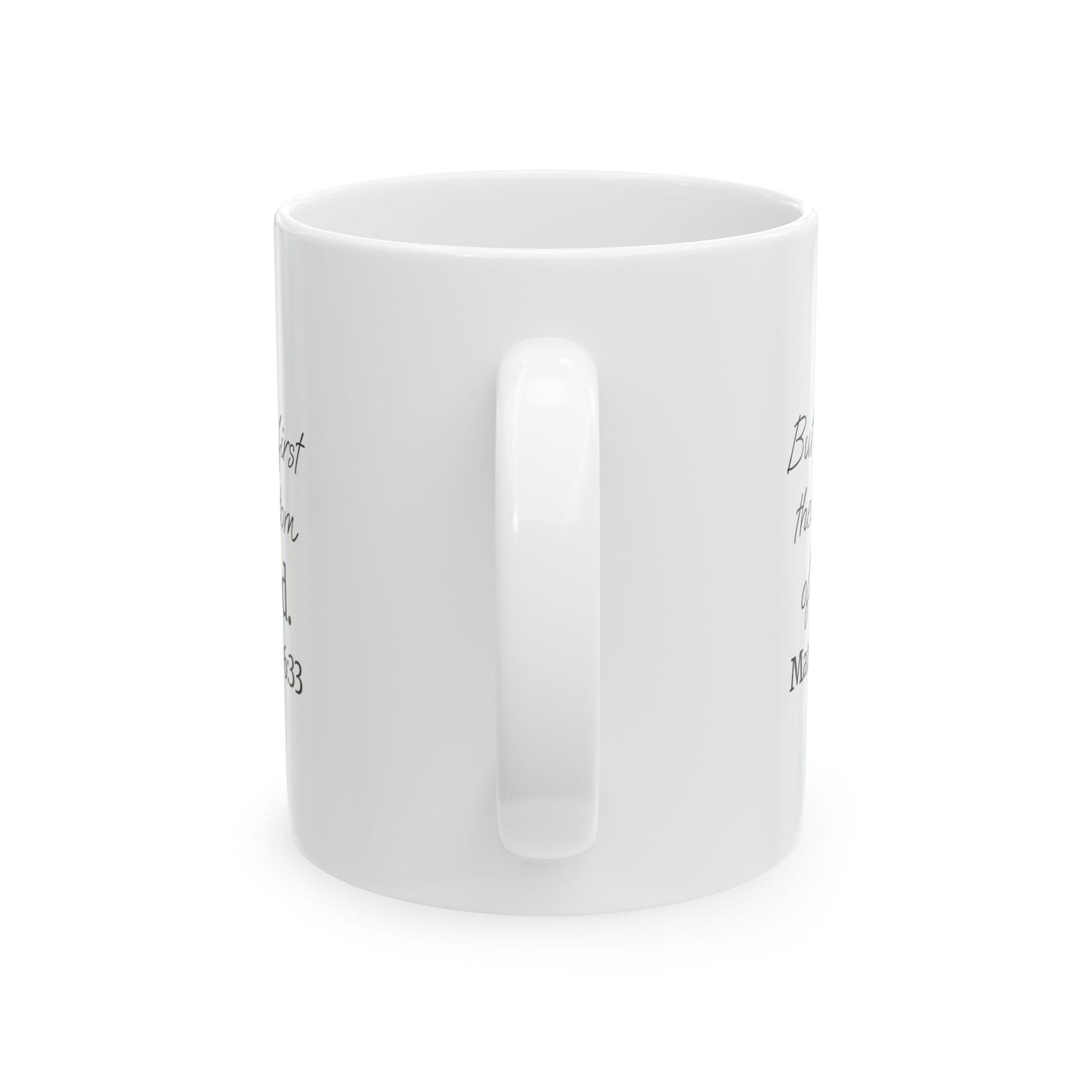 *NEW* Inspirational White Ceramic Mug (11oz, 15oz) | Matthew 6:33