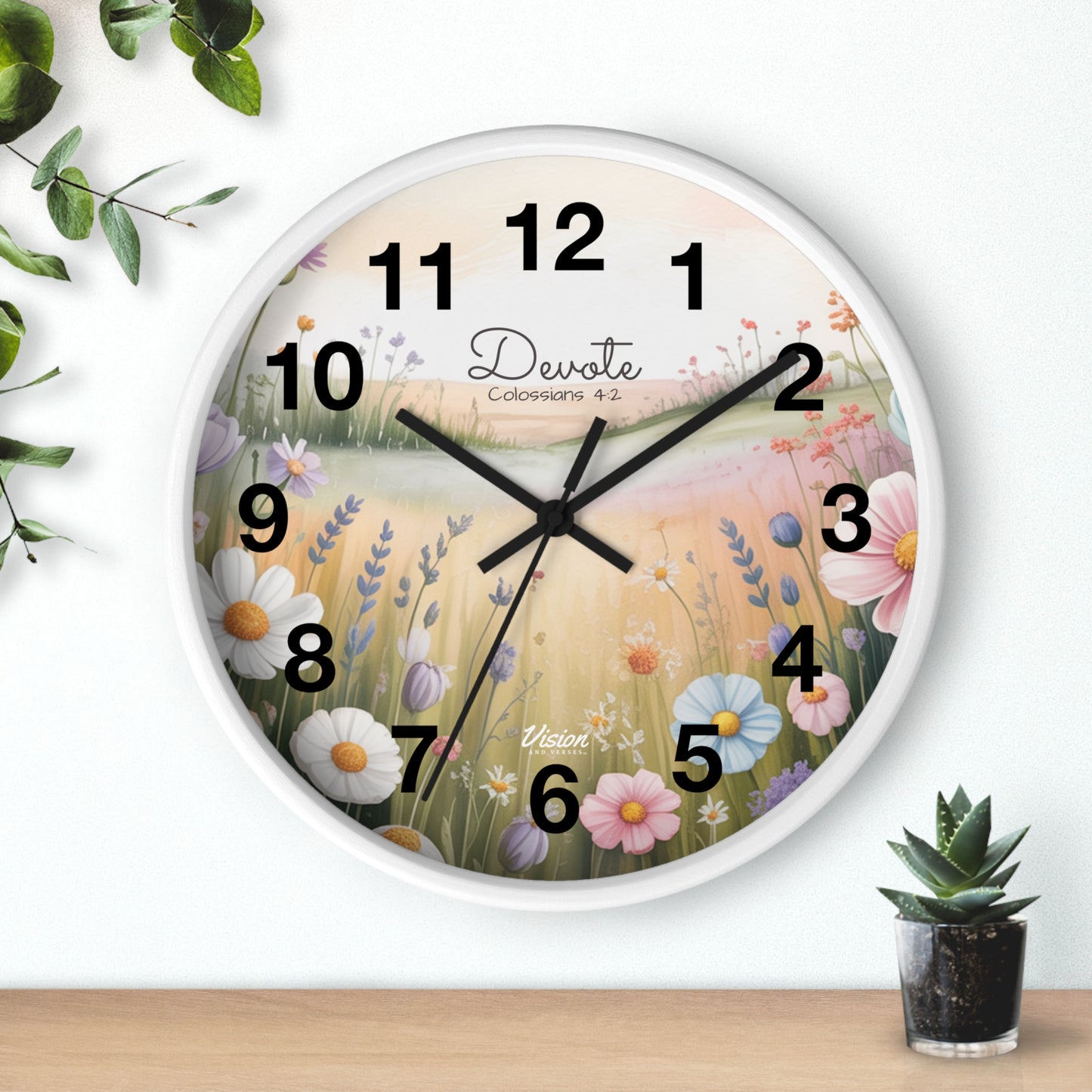 *NEW* Faithful "Devote" Wall Clock (Colossians 4:2)
