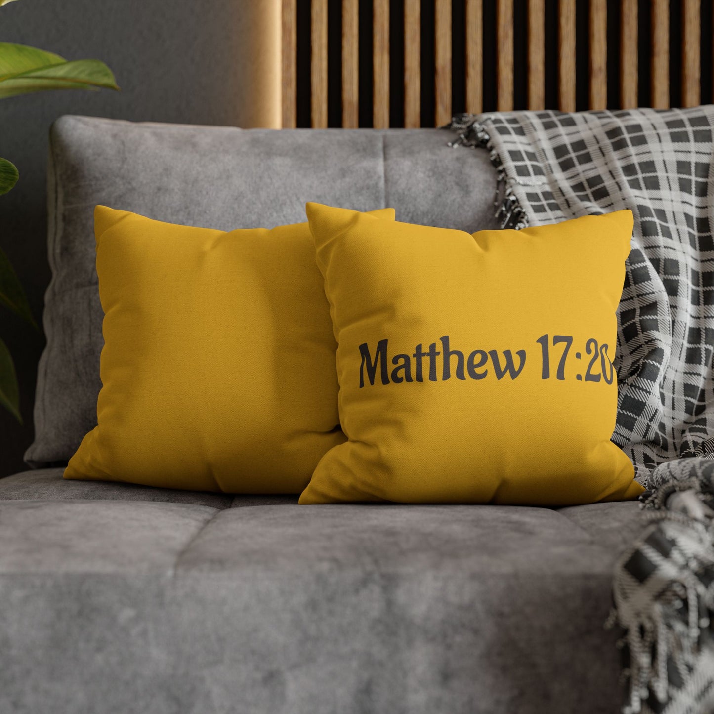 Charming Scripture Pillowcase (Matthew 17:20)