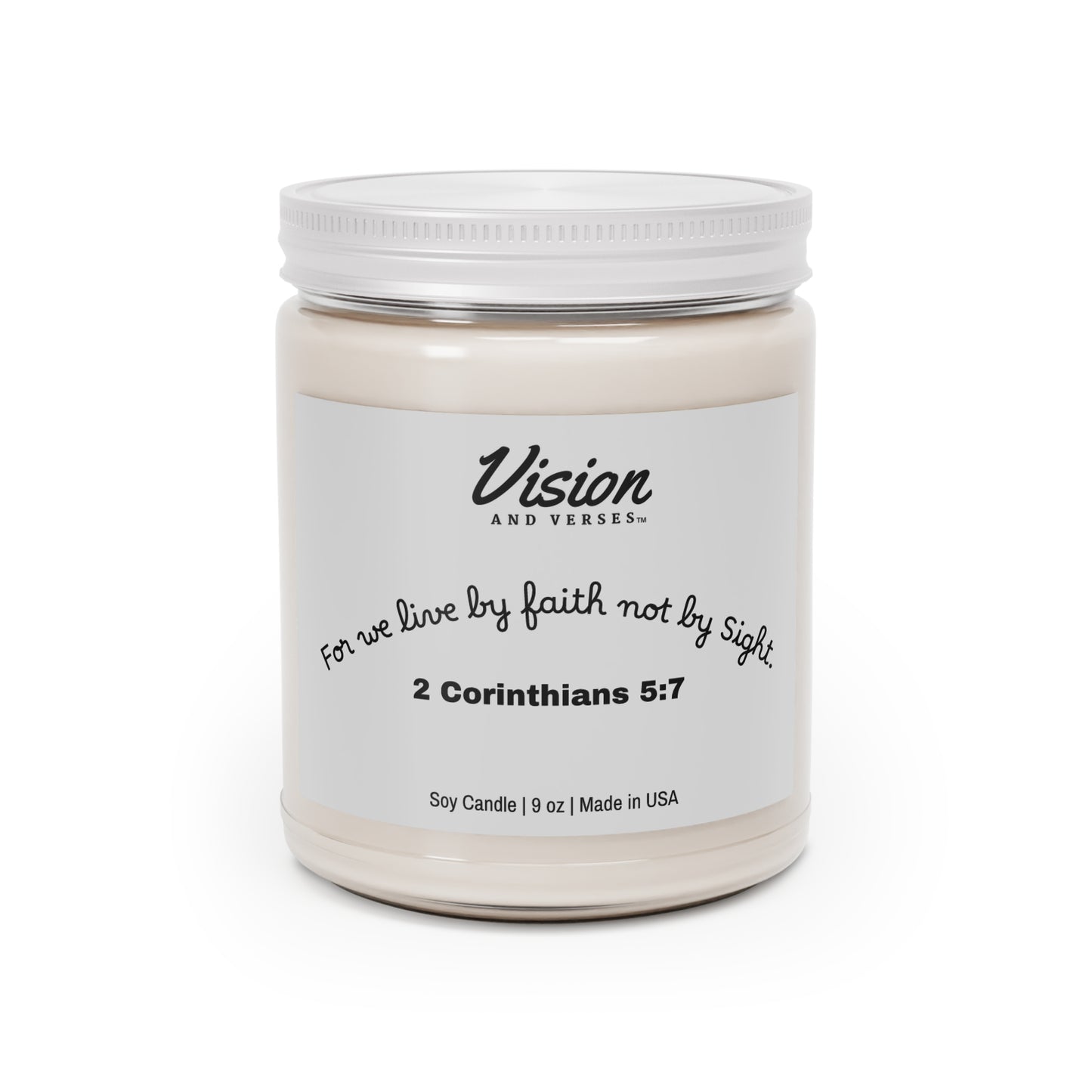 2 Corinthians 5:7 | Scripture Scented Soy Candle (9oz)