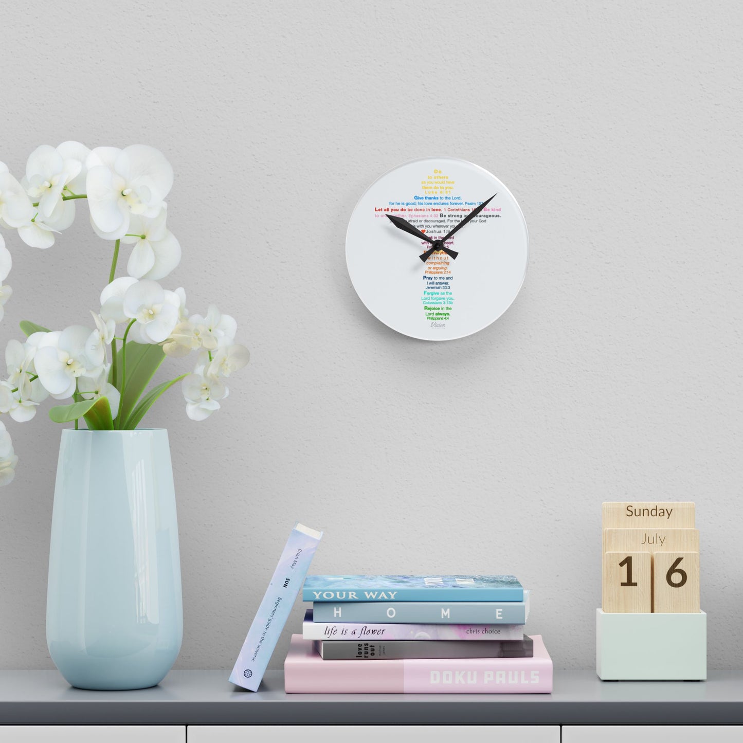 The Kids Cross - Acrylic Wall Clock