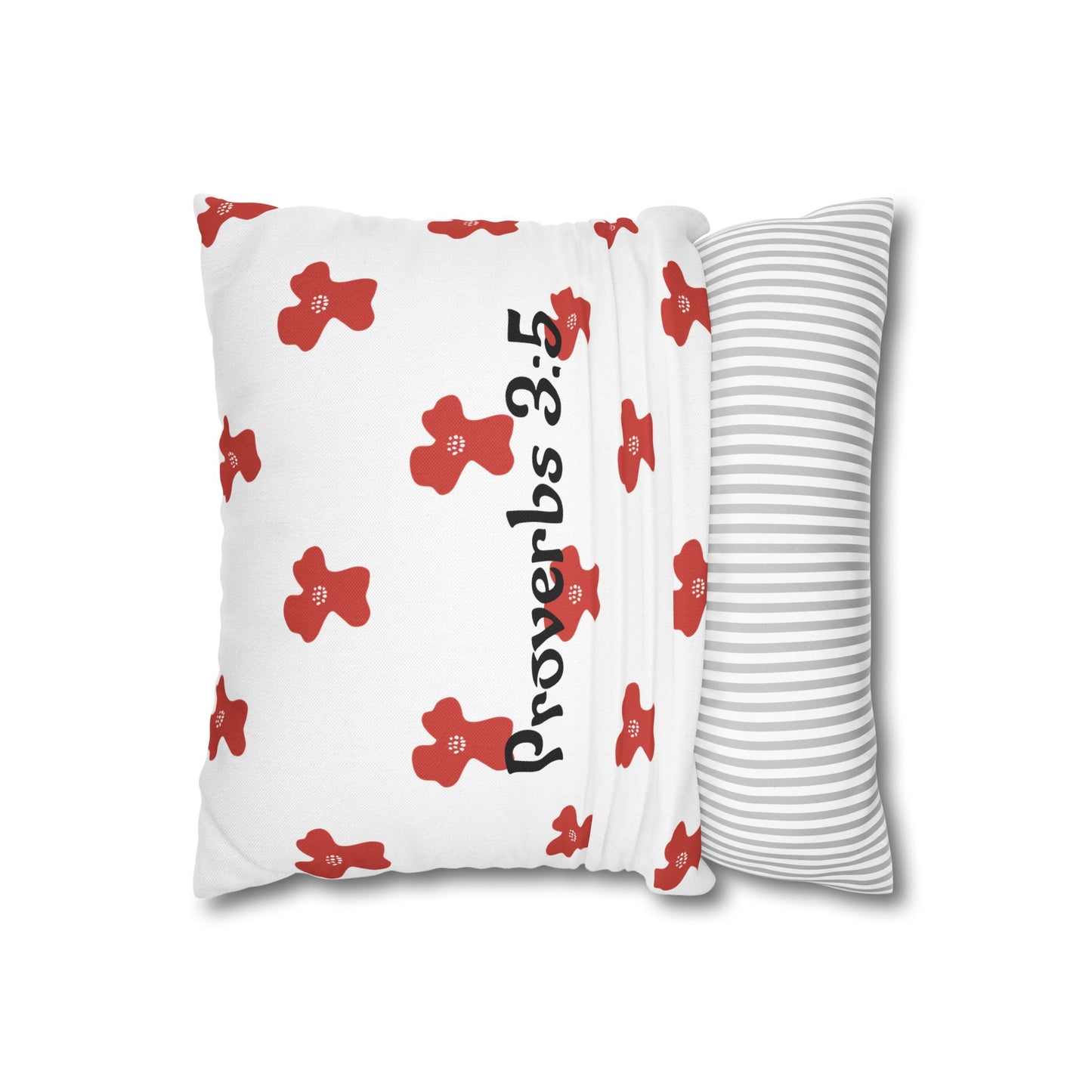Charming Poppy Pillowcase (Proverbs 3:5)