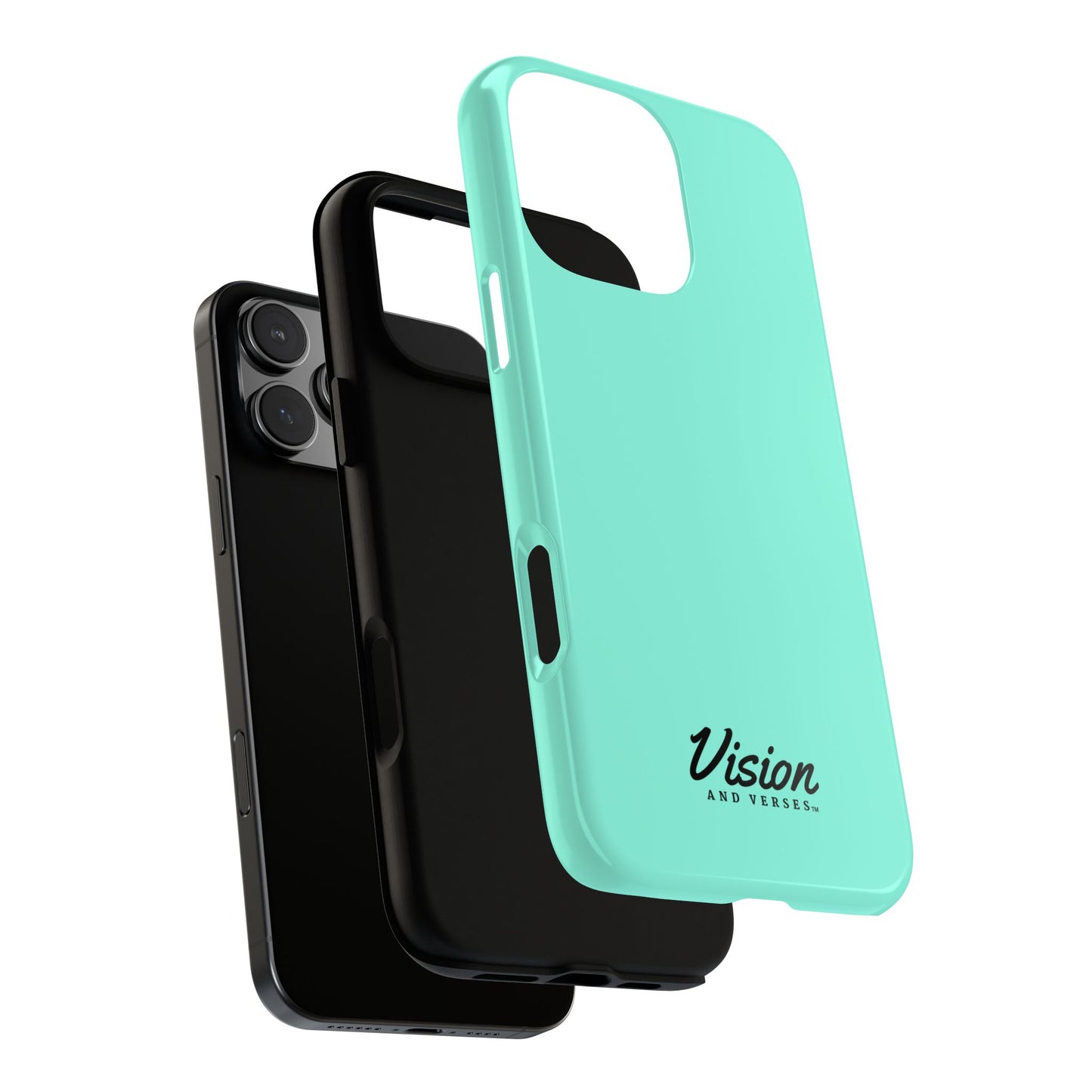 Aquamarine Vision and Verses Tough Phone Case