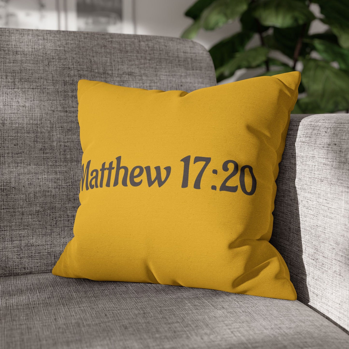 Charming Scripture Pillowcase (Matthew 17:20)