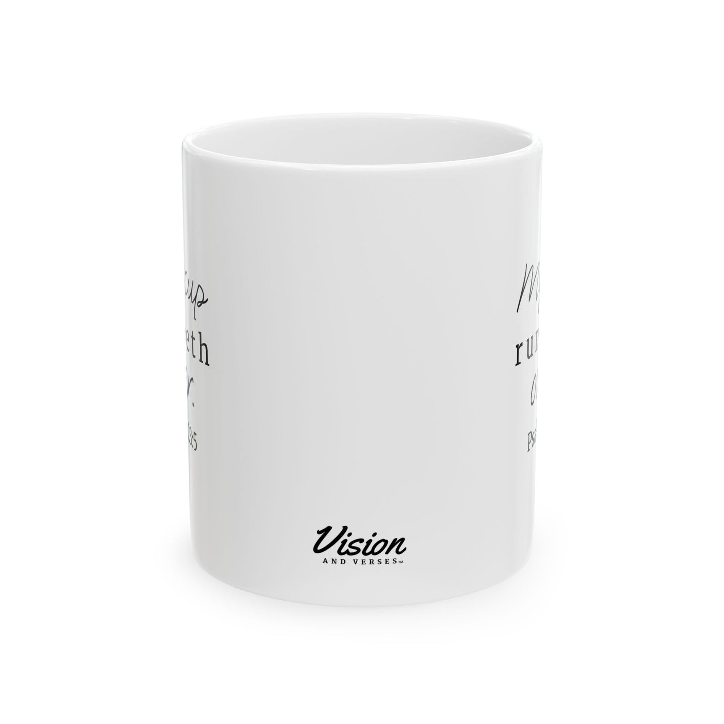 *NEW* Inspirational White Ceramic Mug (11oz, 15oz) | Psalm 23:5