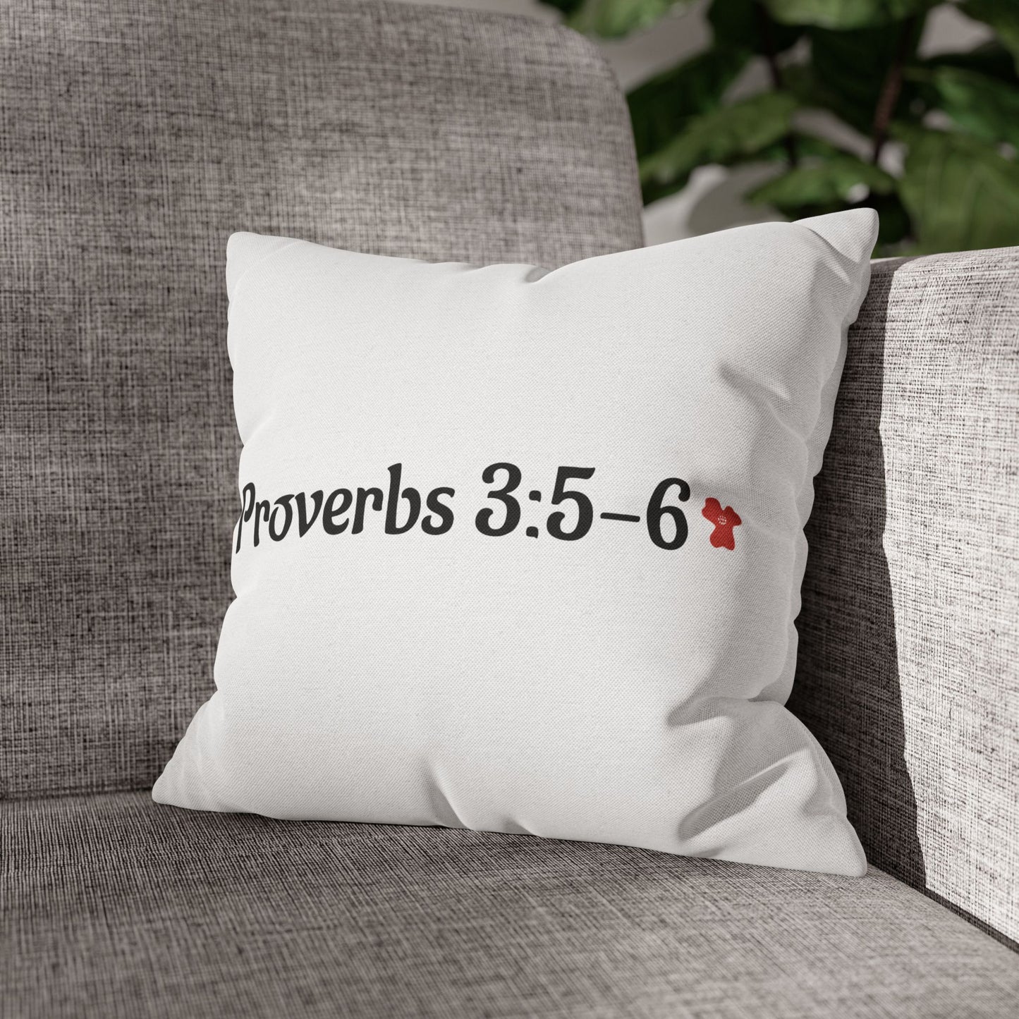 Charming Poppy Pillowcase (Proverbs 3:5-6)