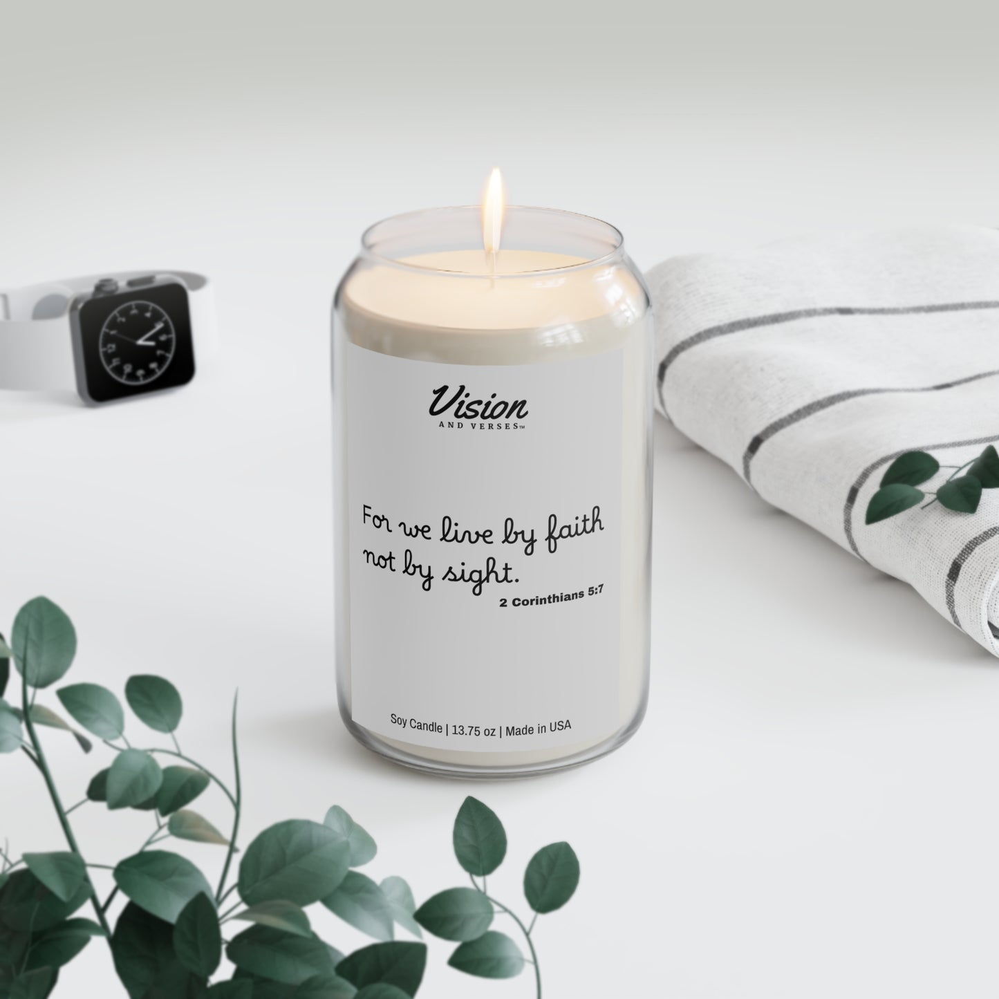 2 Corinthians 5:7 | Scripture Scented Soy Candle (13.75oz)
