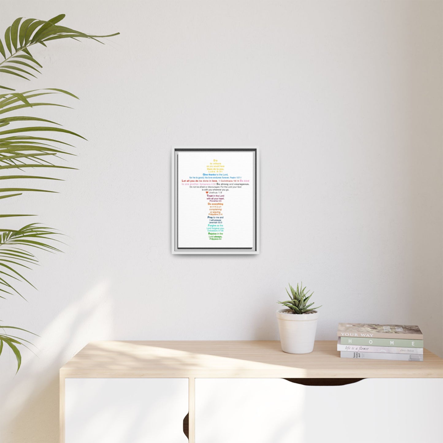 The Kids Cross - Framed Canvas Wall Art