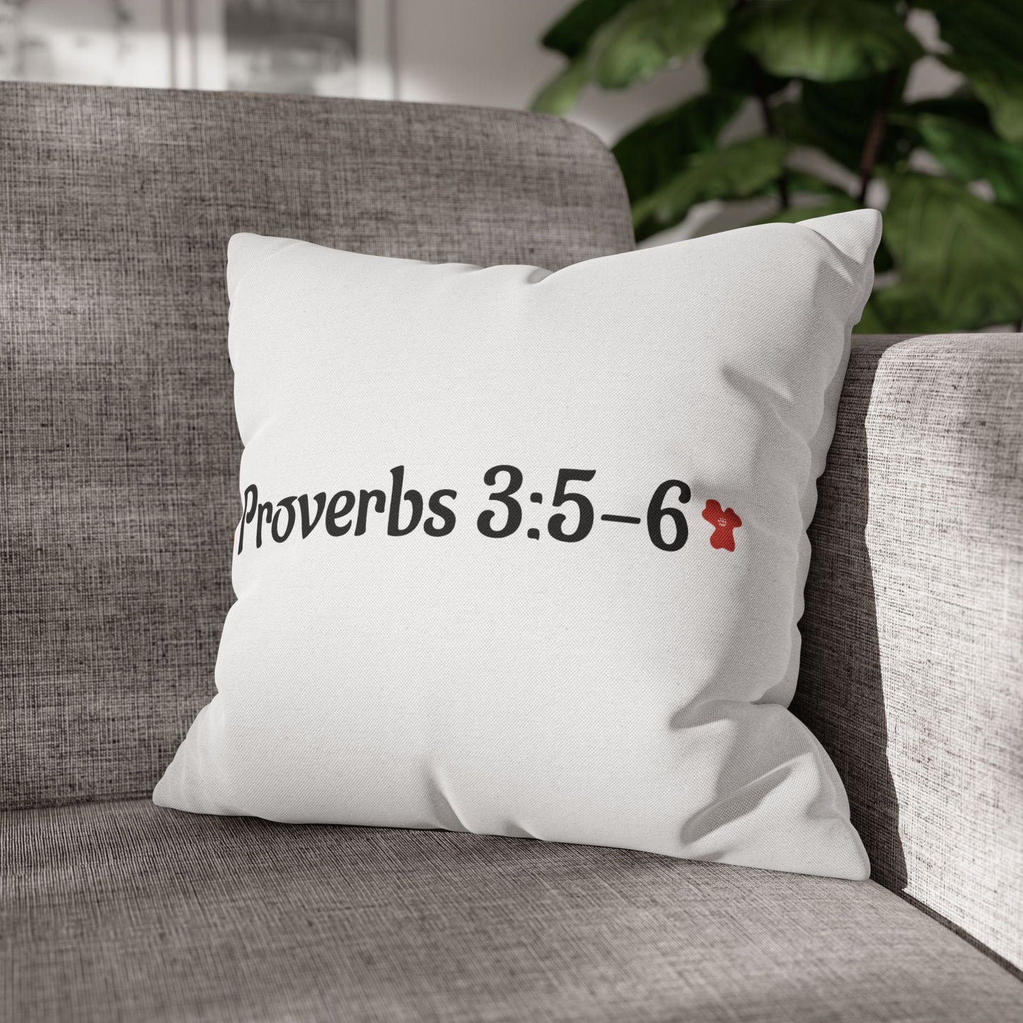 Charming Poppy Pillowcase (Proverbs 3:5-6)