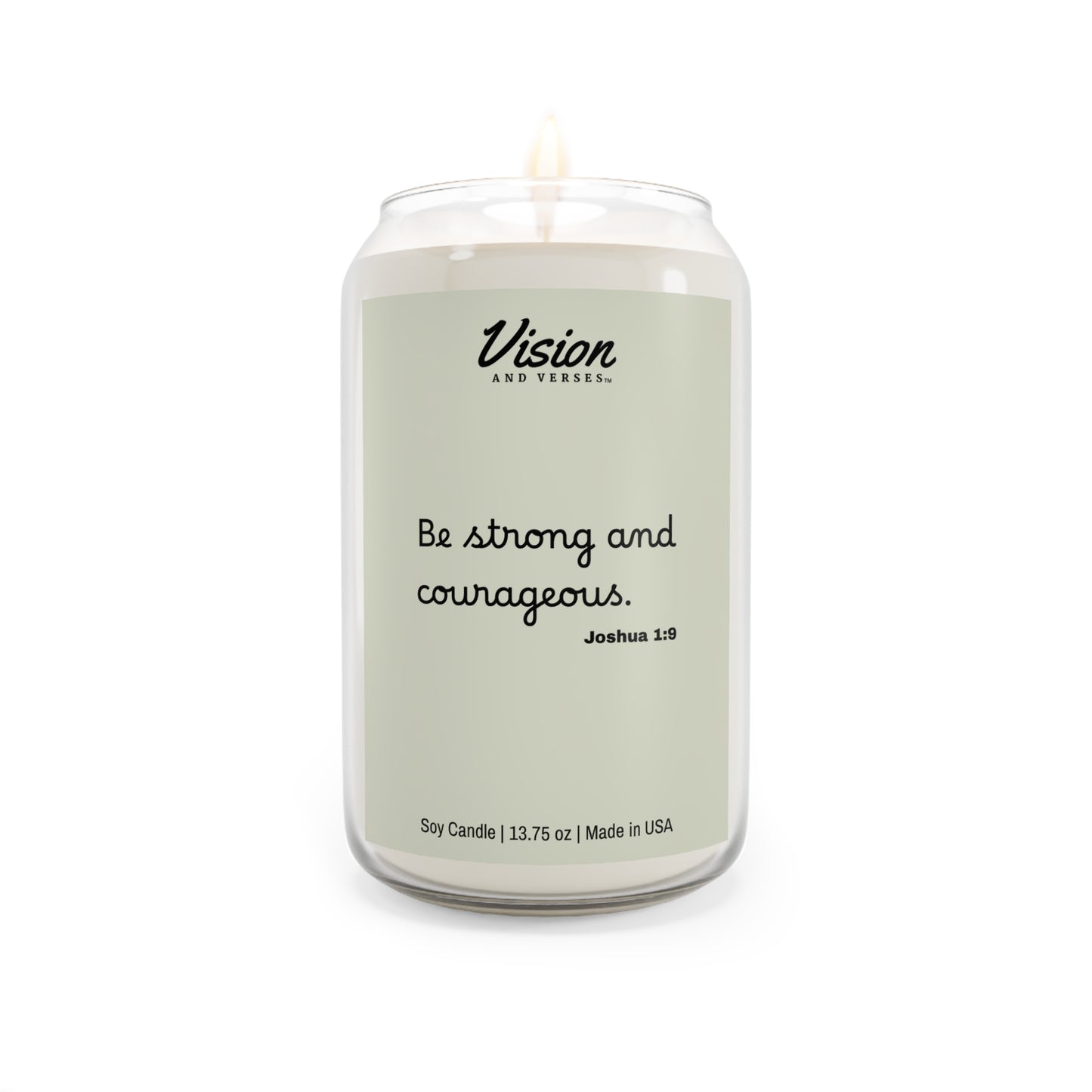 Joshua 1:9 | Scripture Scented Soy Candle (13.75oz)