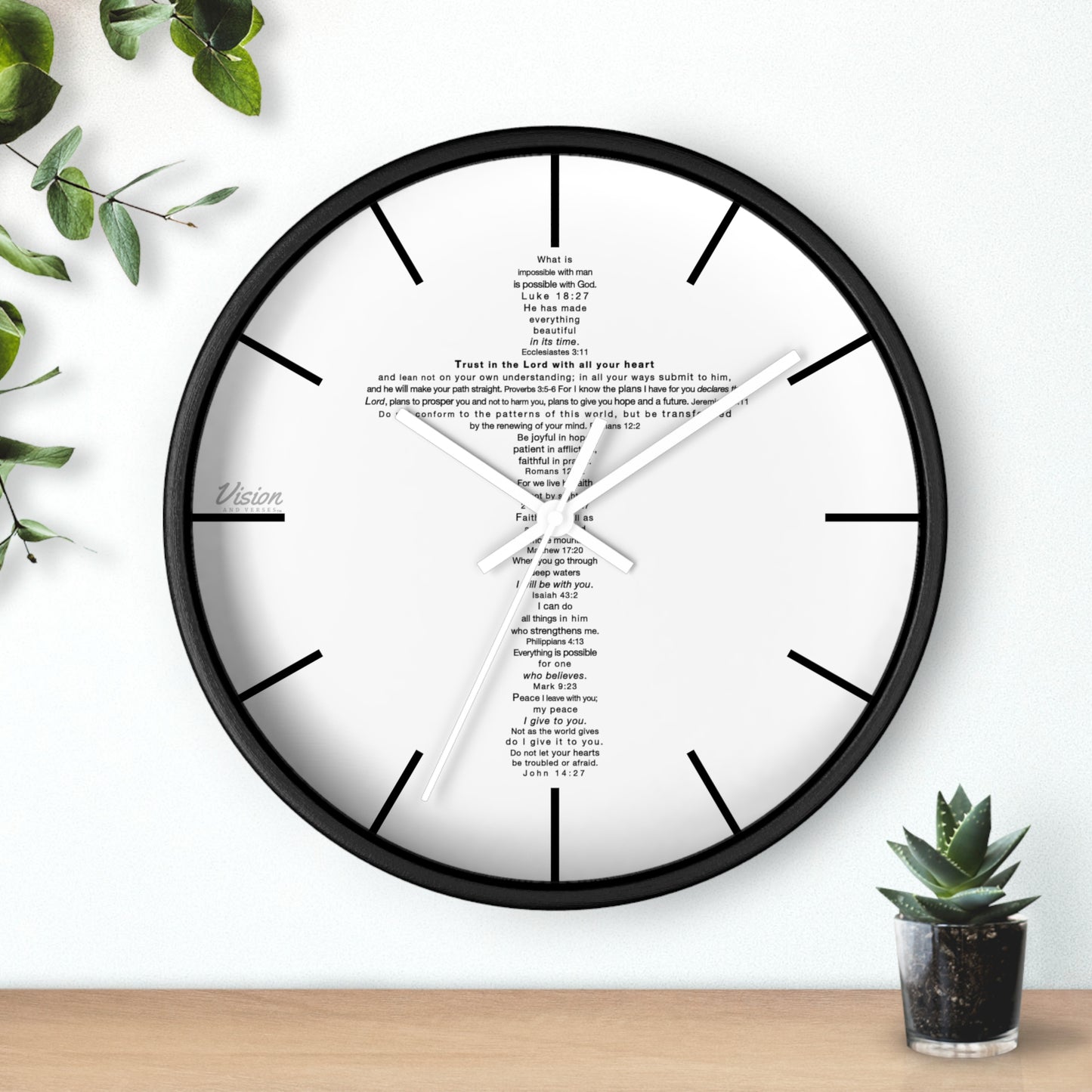 The Challenge Cross - Wall Clock