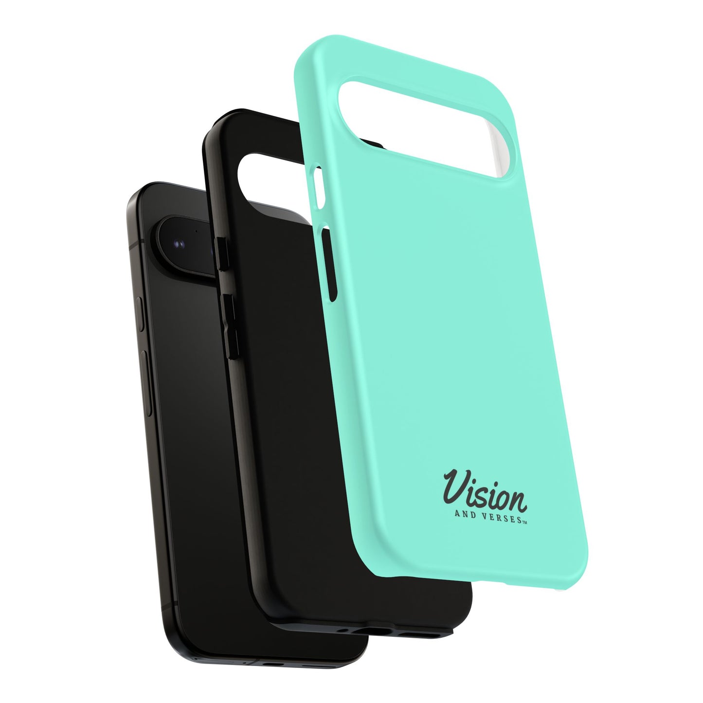 Aquamarine Vision and Verses Tough Phone Case