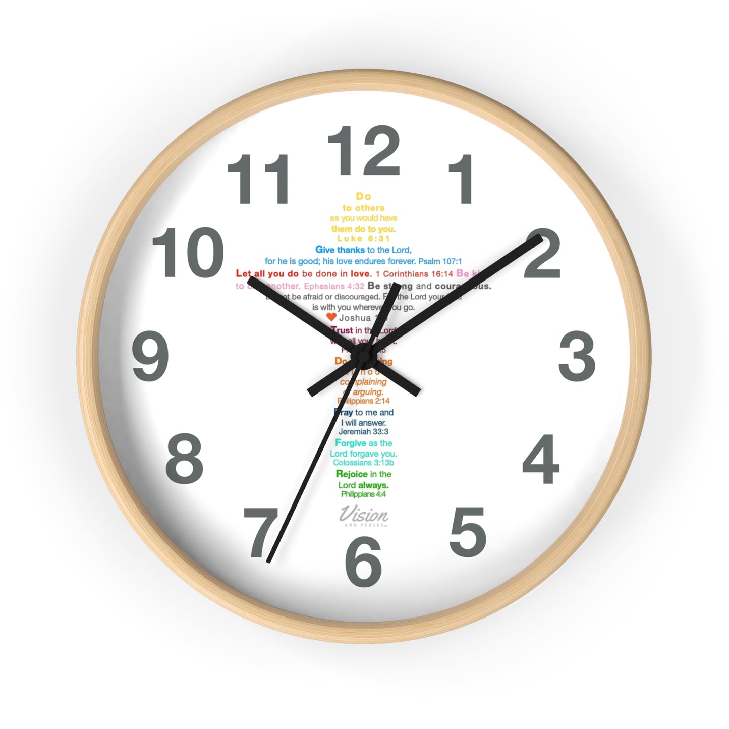 *MOST SOLD* The Kids Cross - Wall Clock (numbers)