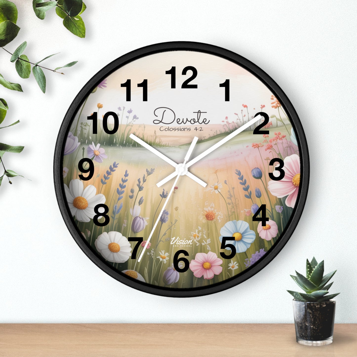 *NEW* Faithful "Devote" Wall Clock (Colossians 4:2)