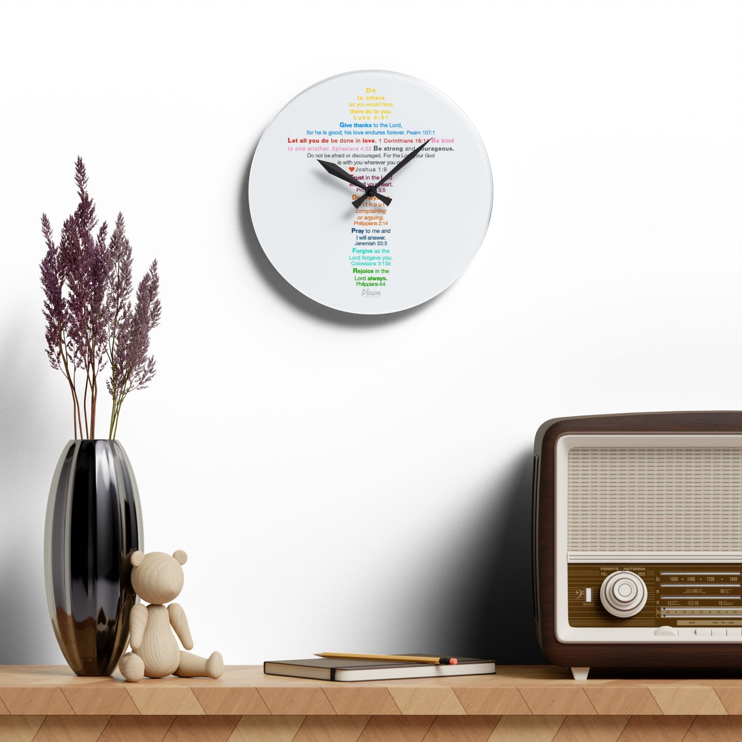 The Kids Cross - Acrylic Wall Clock