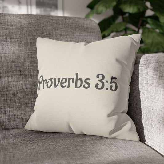 Charming Scripture Pillowcase (Proverbs 3:5)