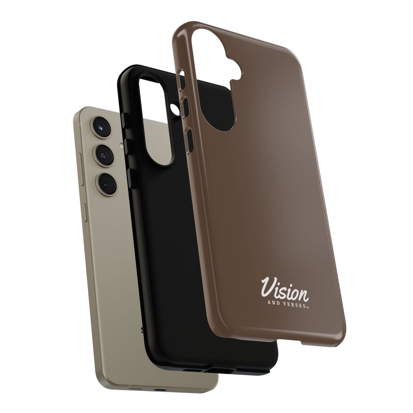 Brown Vision and Verses Tough Phone Case