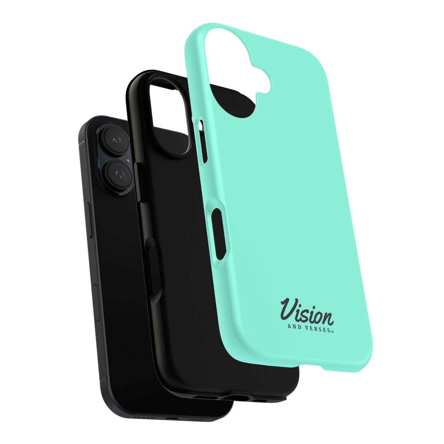 Aquamarine Vision and Verses Tough Phone Case