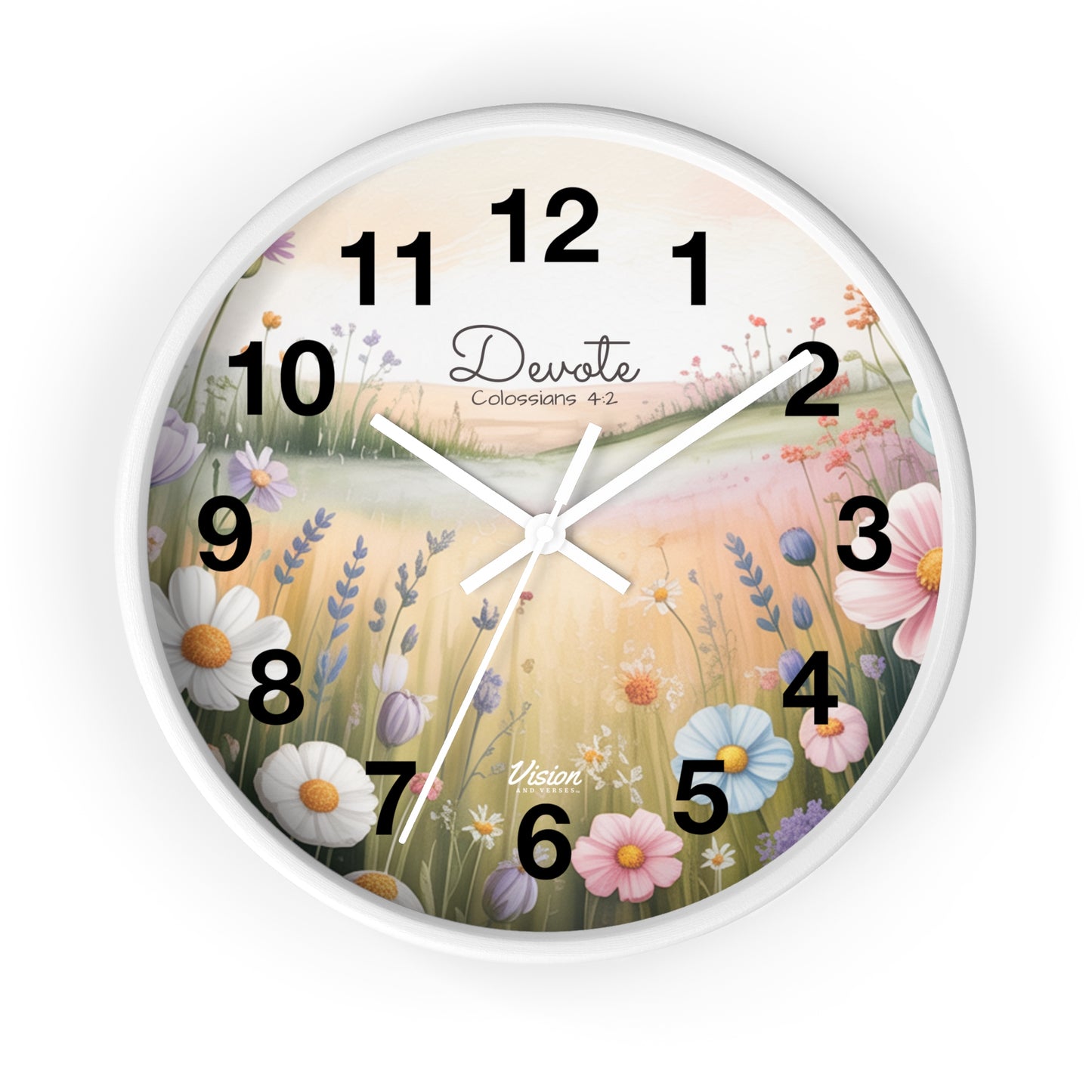 *NEW* Faithful "Devote" Wall Clock (Colossians 4:2)