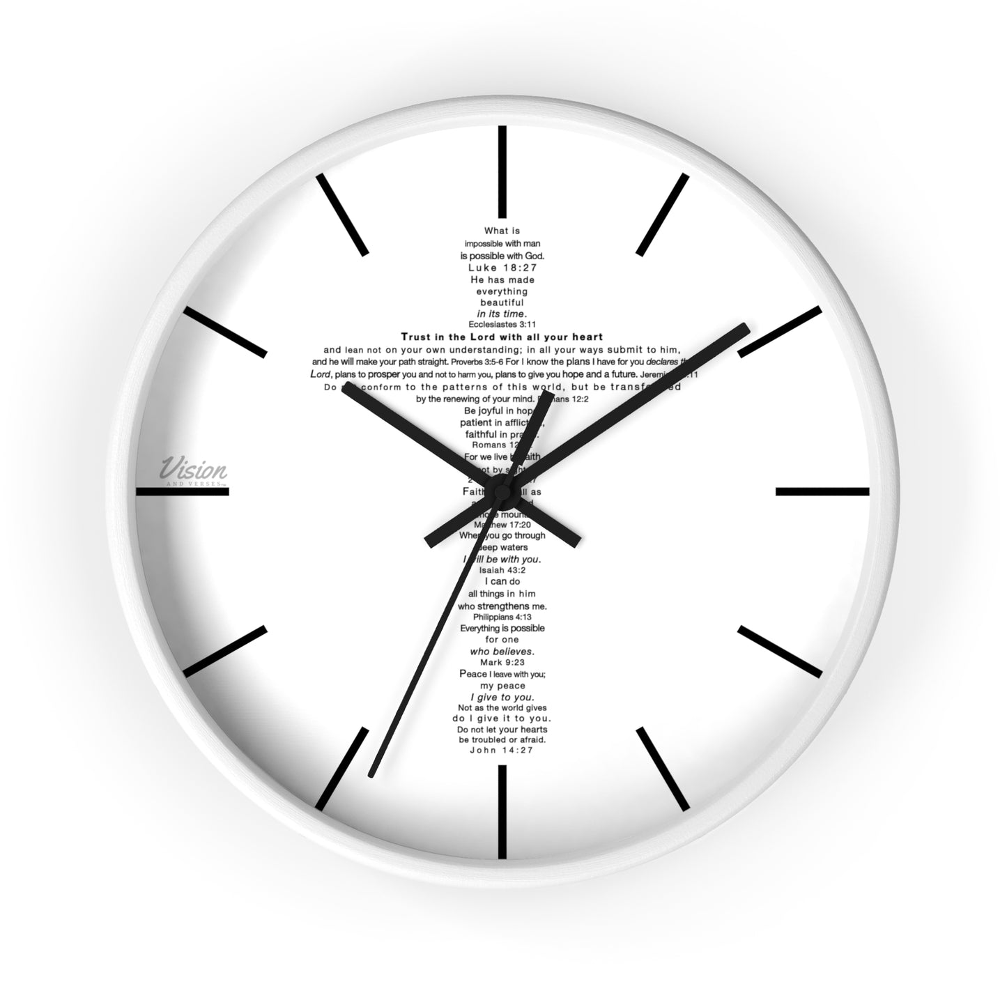 The Challenge Cross - Wall Clock