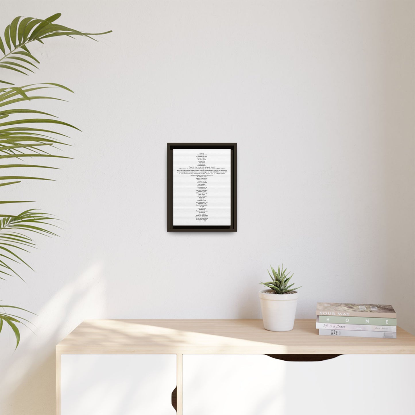 The Challenge Cross - Framed Canvas Wall Art