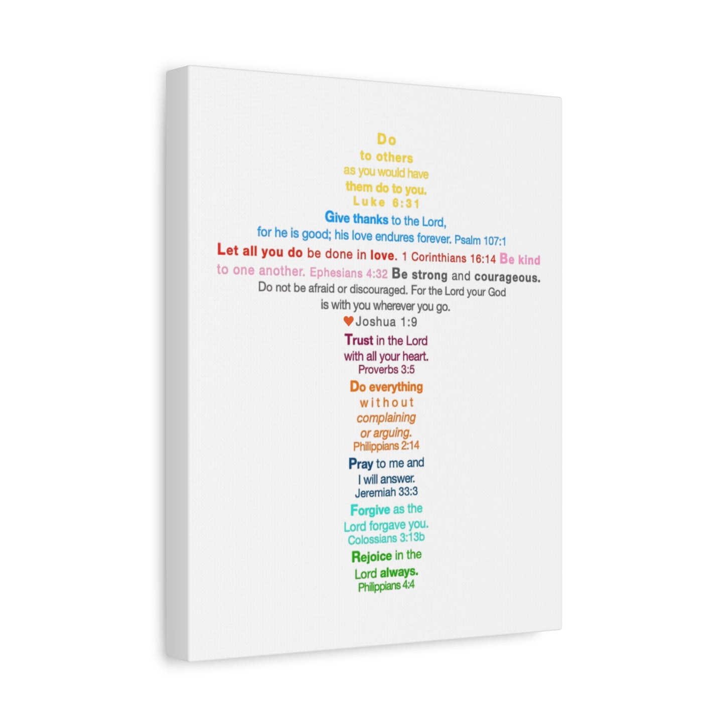 The Kids Cross - Unframed Canvas Wall Art
