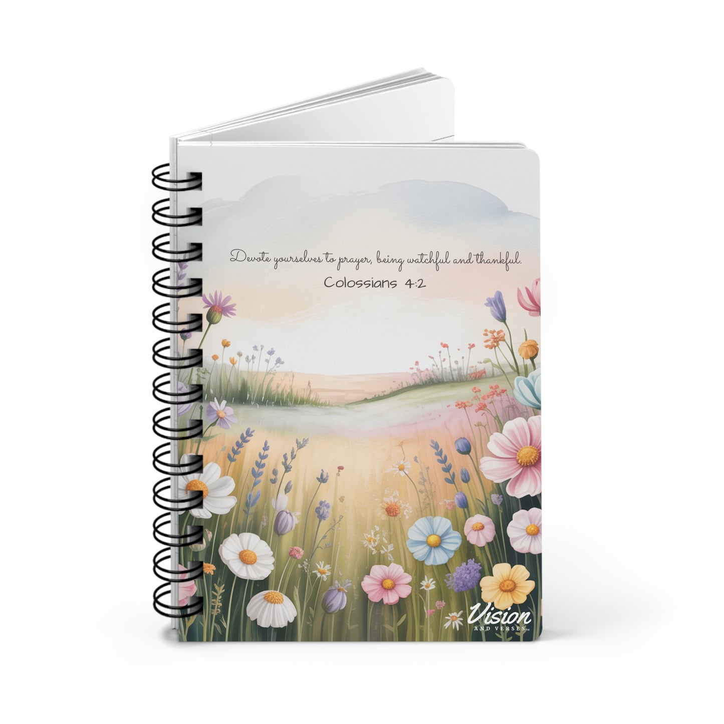 *NEW* Inspirational Spiral Journal (Colossians 4:2)