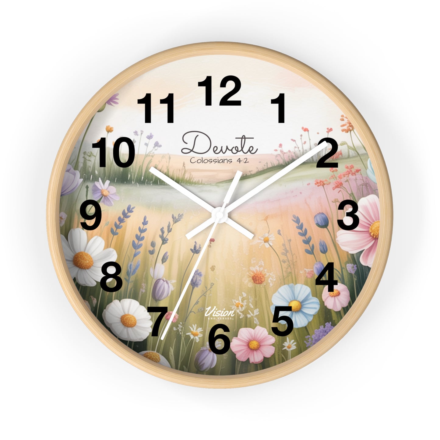 *NEW* Faithful "Devote" Wall Clock (Colossians 4:2)