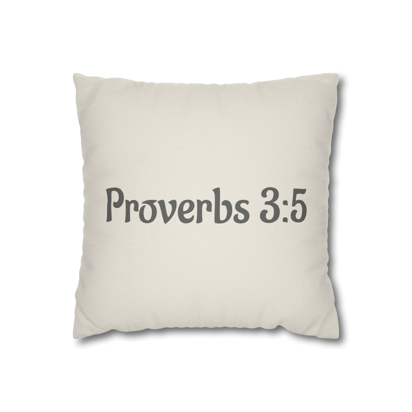 Charming Scripture Pillowcase (Proverbs 3:5)