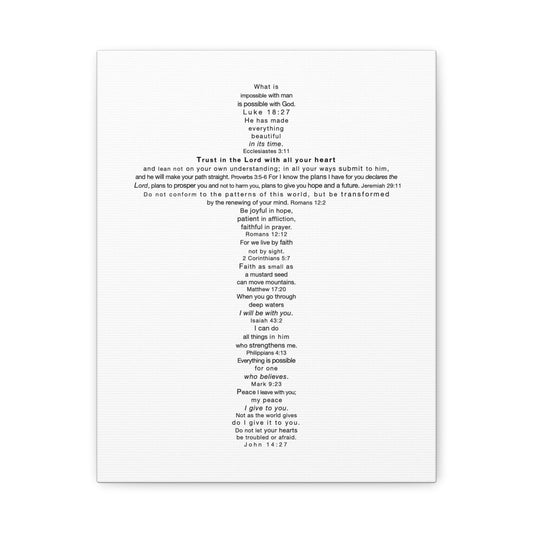 The Challenge Cross - Unframed Canvas Wall Art