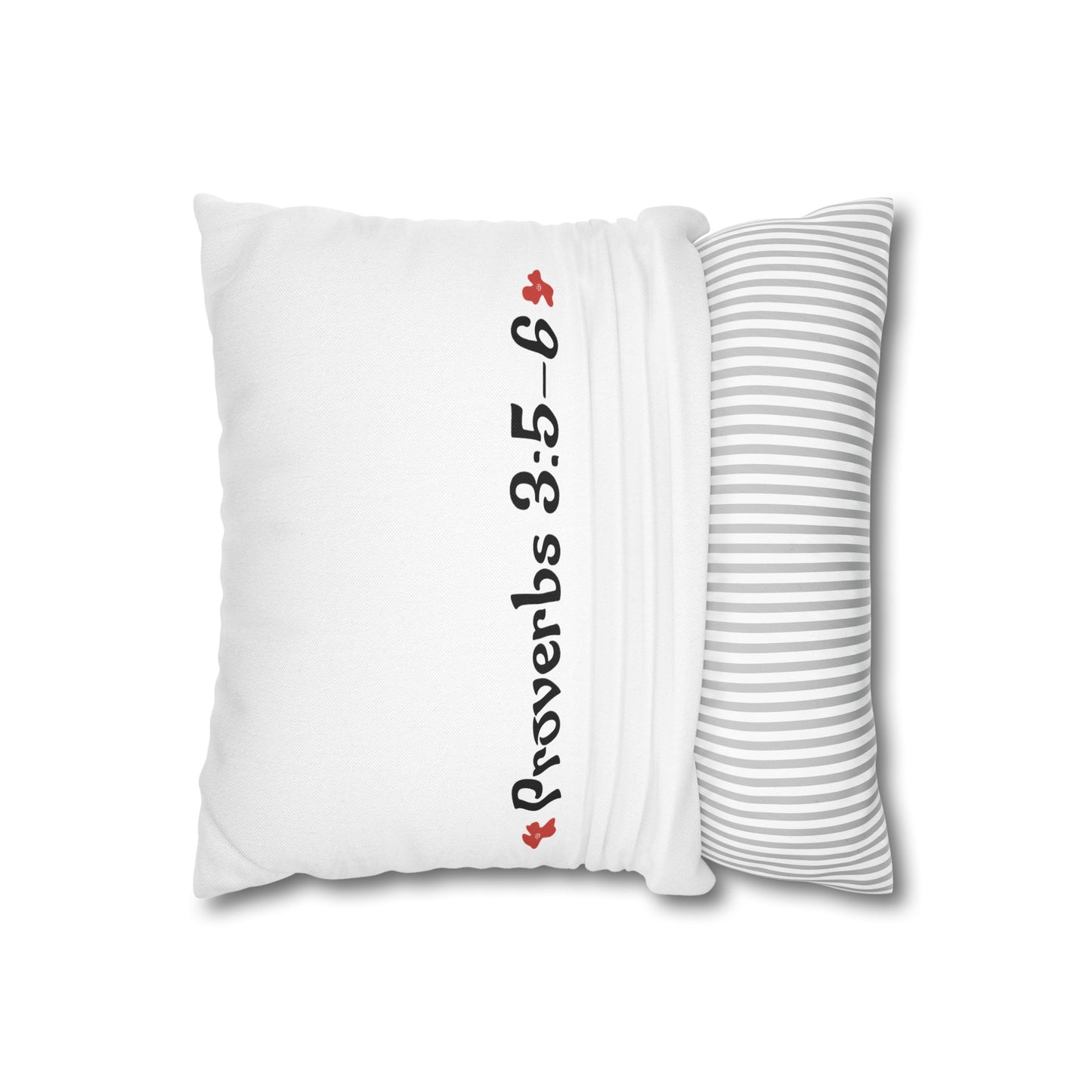 Charming Poppy Pillowcase (Proverbs 3:5-6)