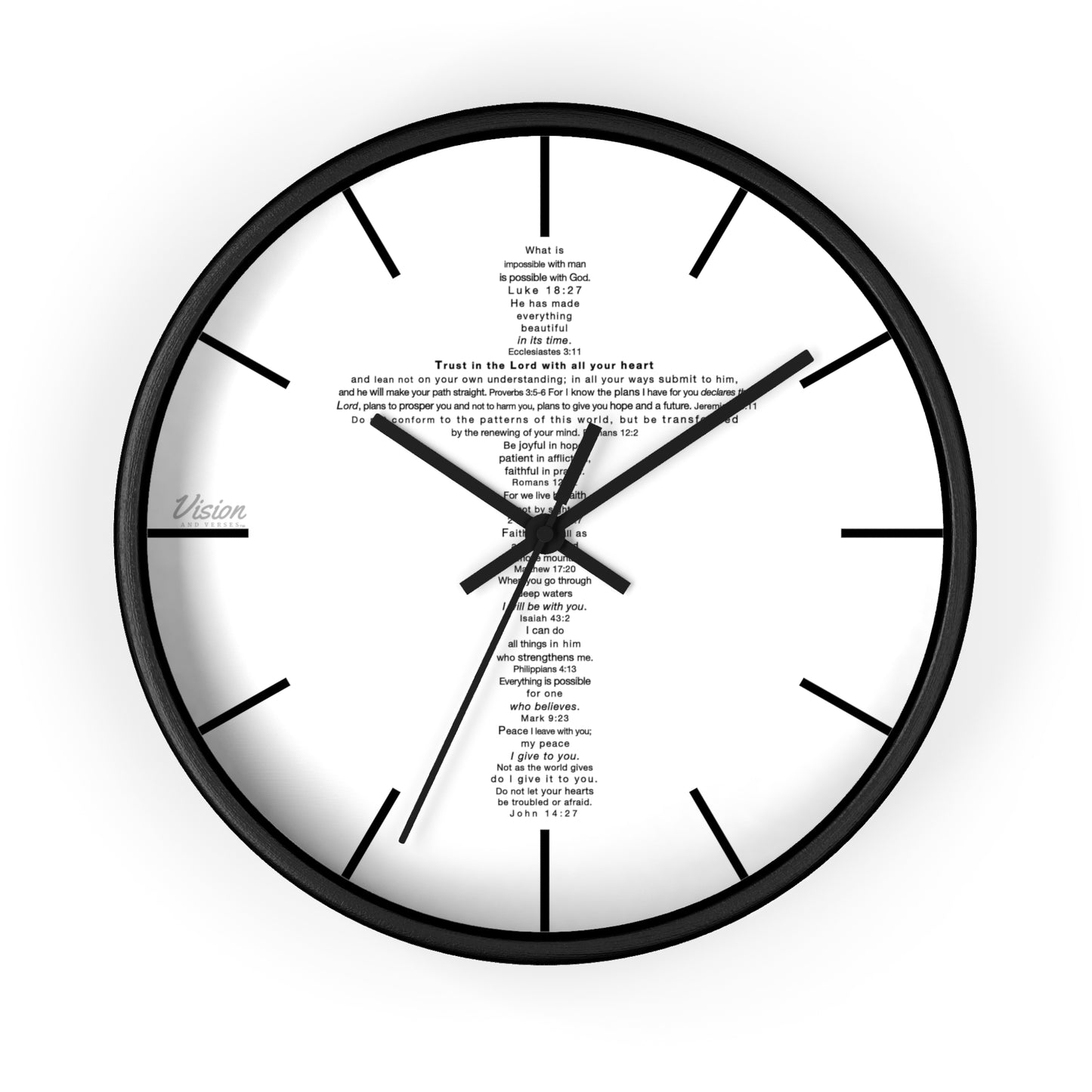 The Challenge Cross - Wall Clock