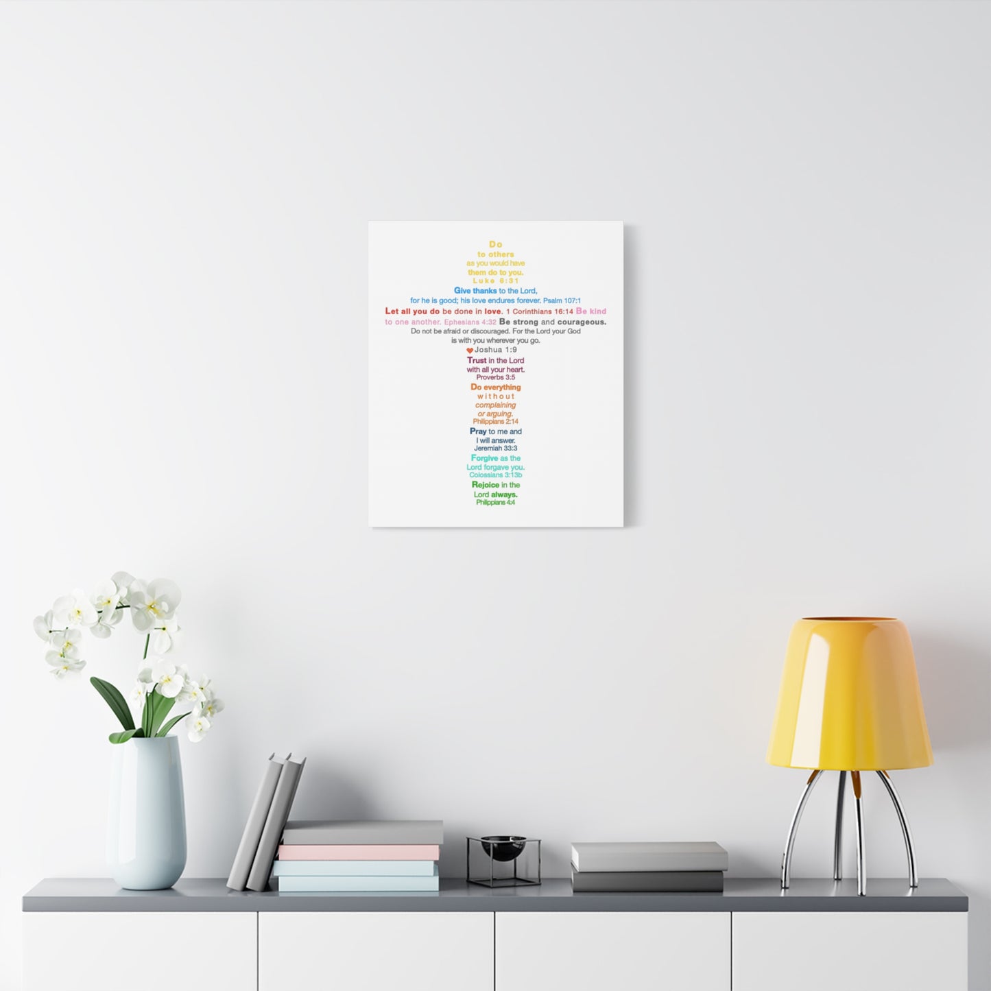 The Kids Cross - Unframed Canvas Wall Art
