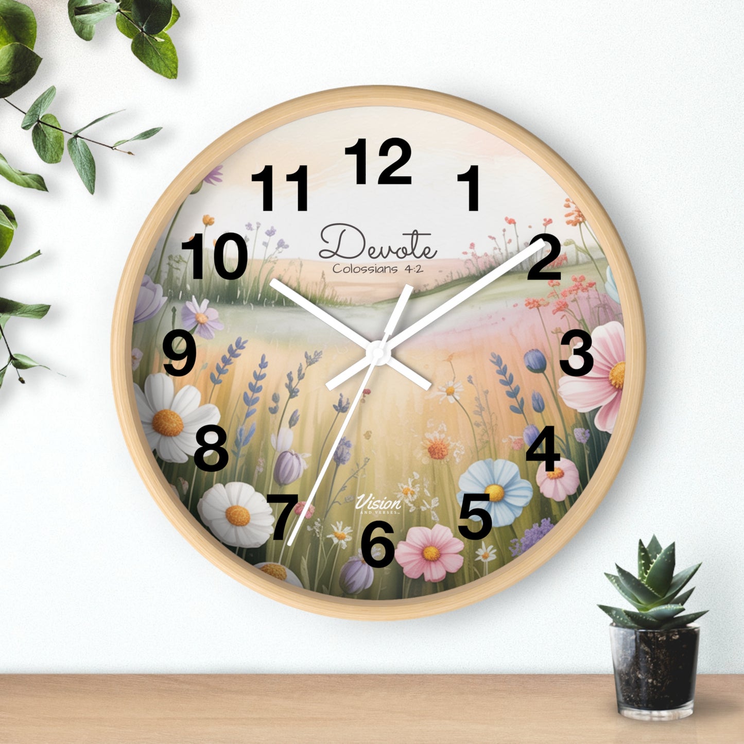 *NEW* Faithful "Devote" Wall Clock (Colossians 4:2)