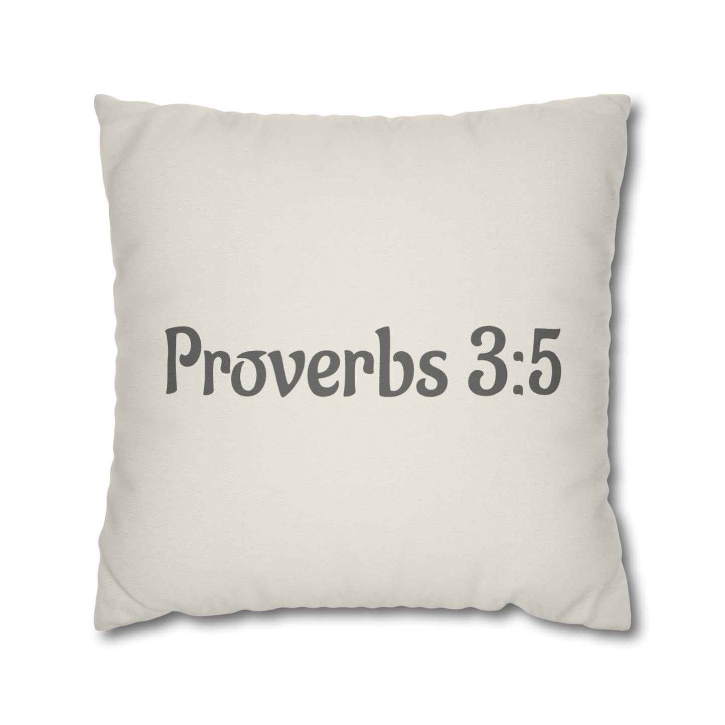 Charming Scripture Pillowcase (Proverbs 3:5)