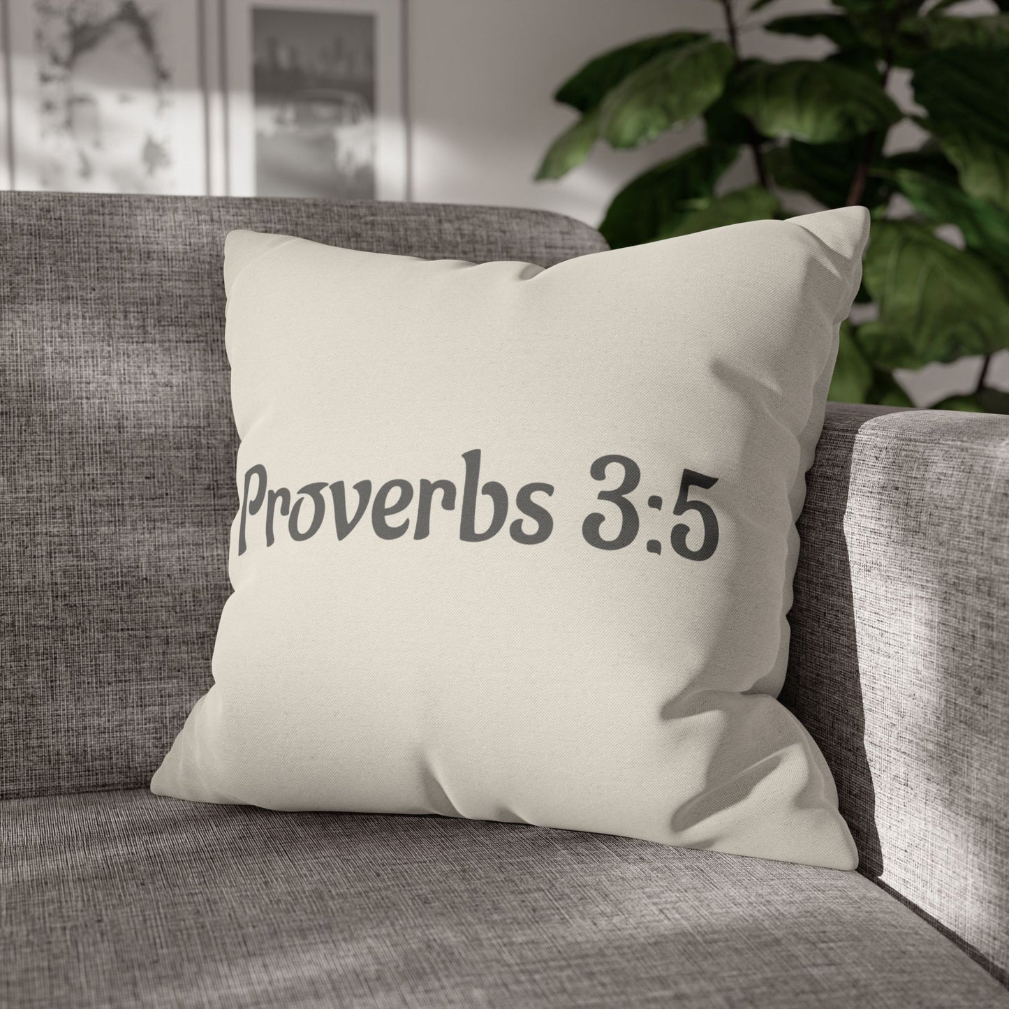 Charming Scripture Pillowcase (Proverbs 3:5)