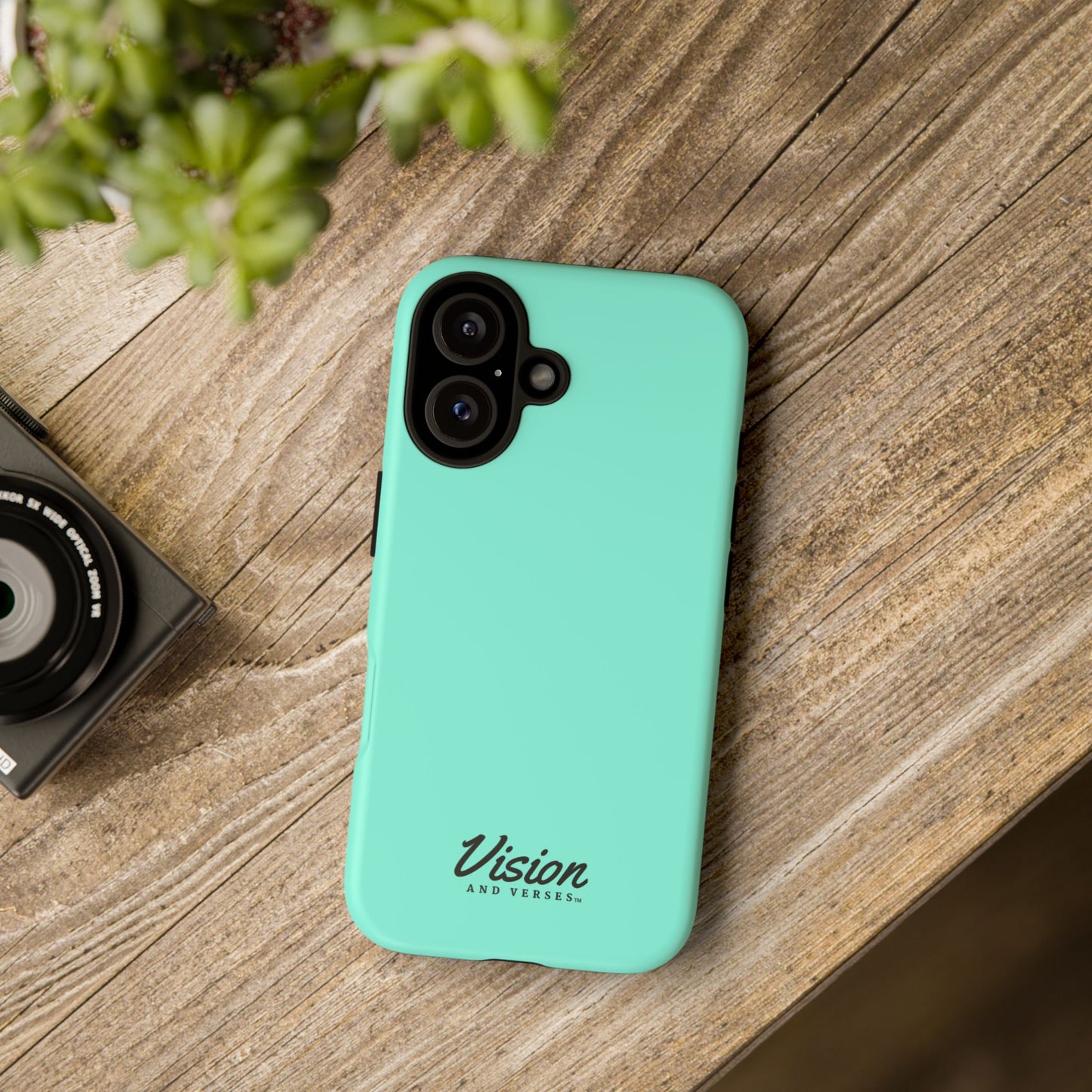 Aquamarine Vision and Verses Tough Phone Case