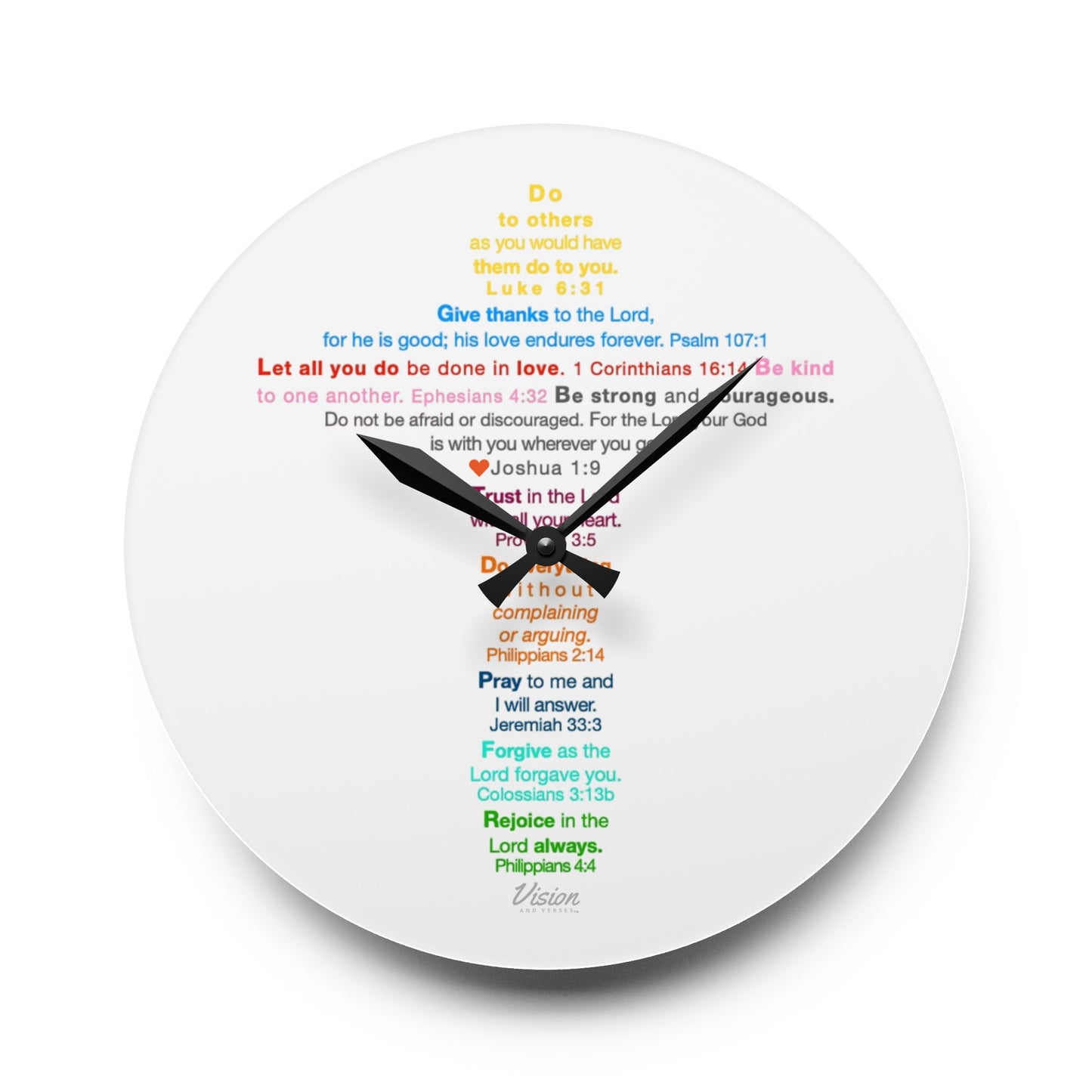 The Kids Cross - Acrylic Wall Clock