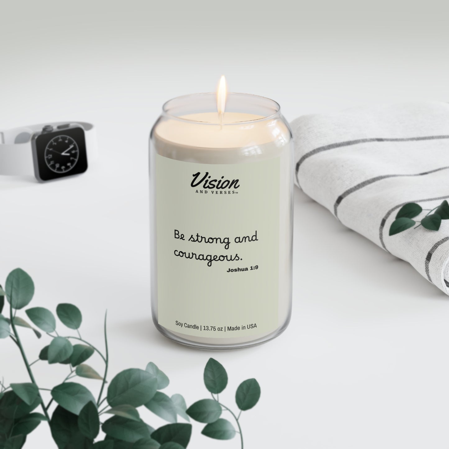 Joshua 1:9 | Scripture Scented Soy Candle (13.75oz)