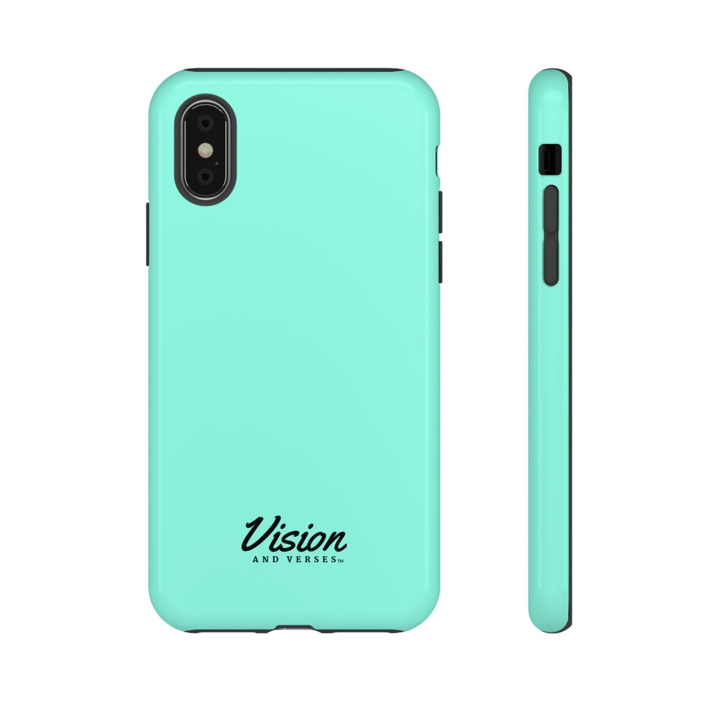 Aquamarine Vision and Verses Tough Phone Case
