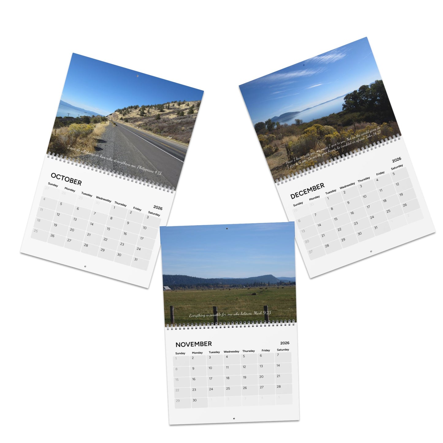 2026 Inspirational Desk Calendar (The Challenge Cross)