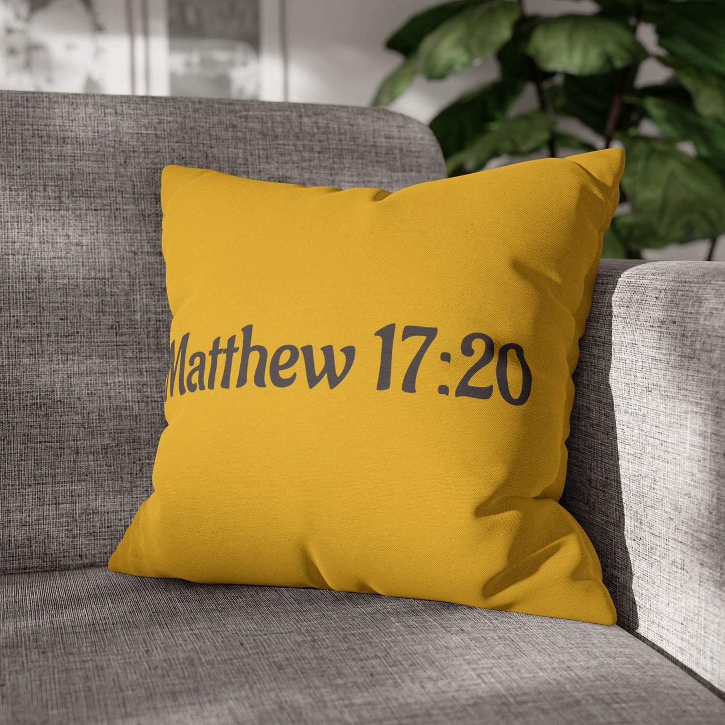 Charming Scripture Pillowcase (Matthew 17:20)