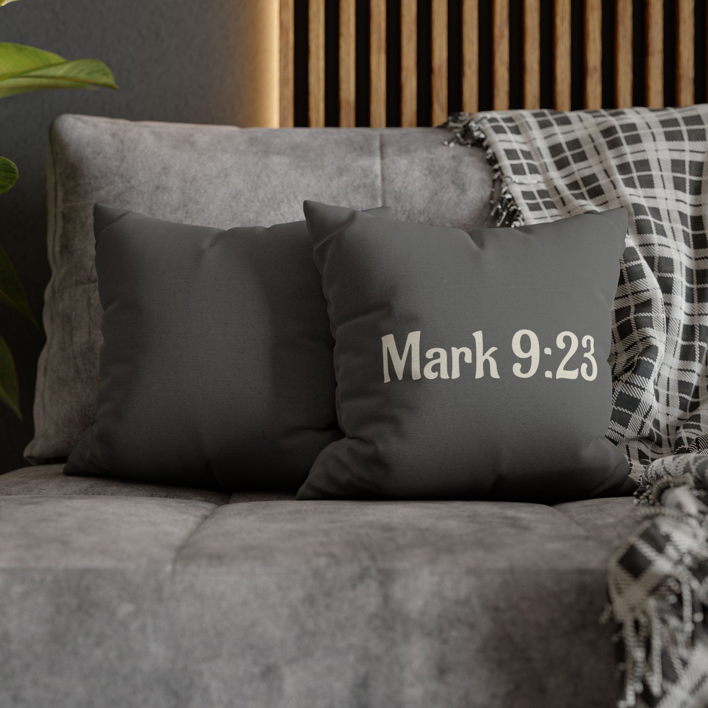 Charming Scripture Pillowcase (Mark 9:23)