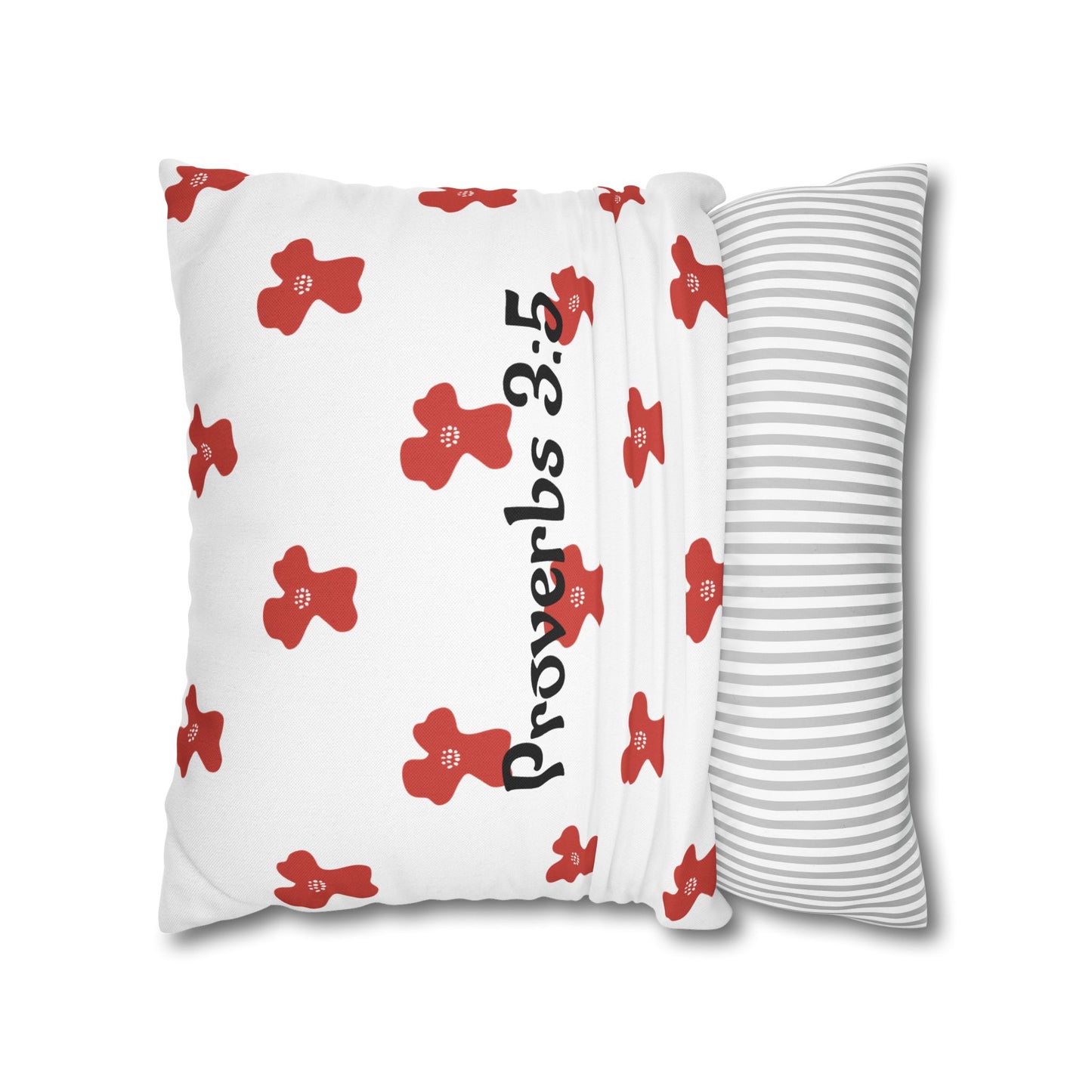 Charming Poppy Pillowcase (Proverbs 3:5)