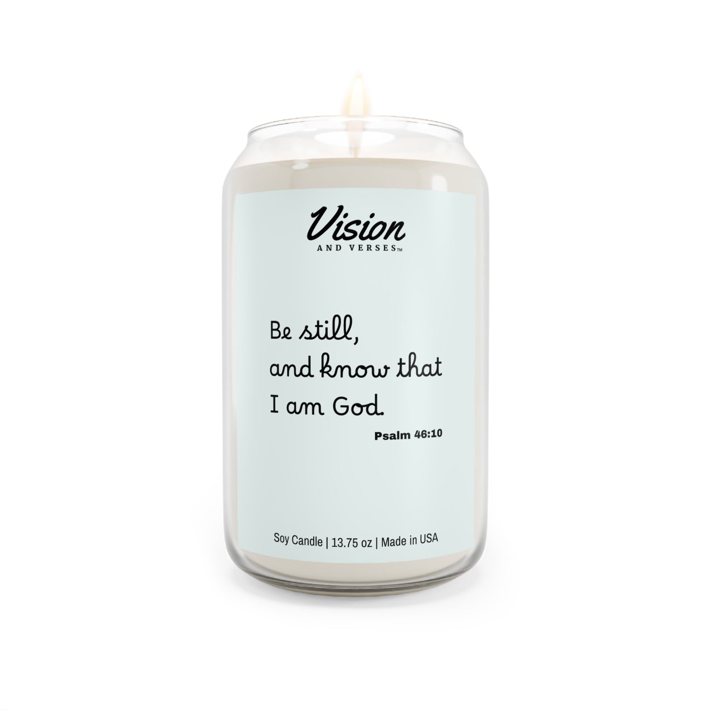 Psalm 46:10 | Scripture Scented Soy Candle (13.75oz)