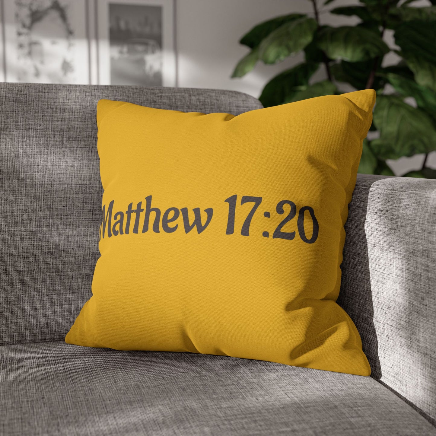 Charming Scripture Pillowcase (Matthew 17:20)