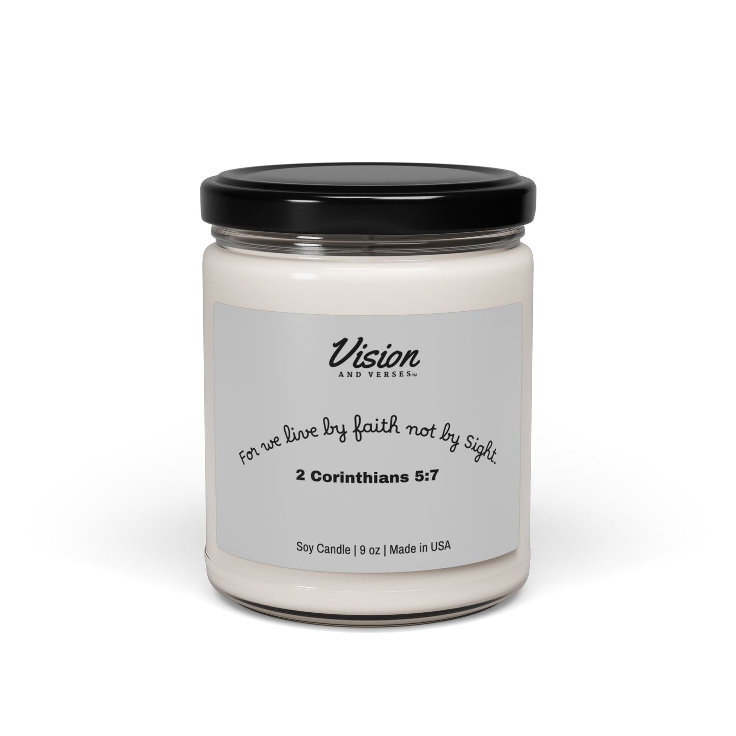 2 Corinthians 5:7 | Scripture Scented Soy Candle (9oz)